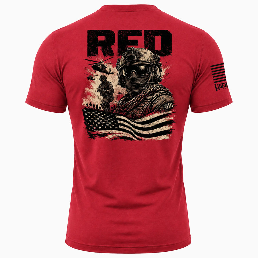 UNTIL THEY COME HOME RED T-SHIRT
