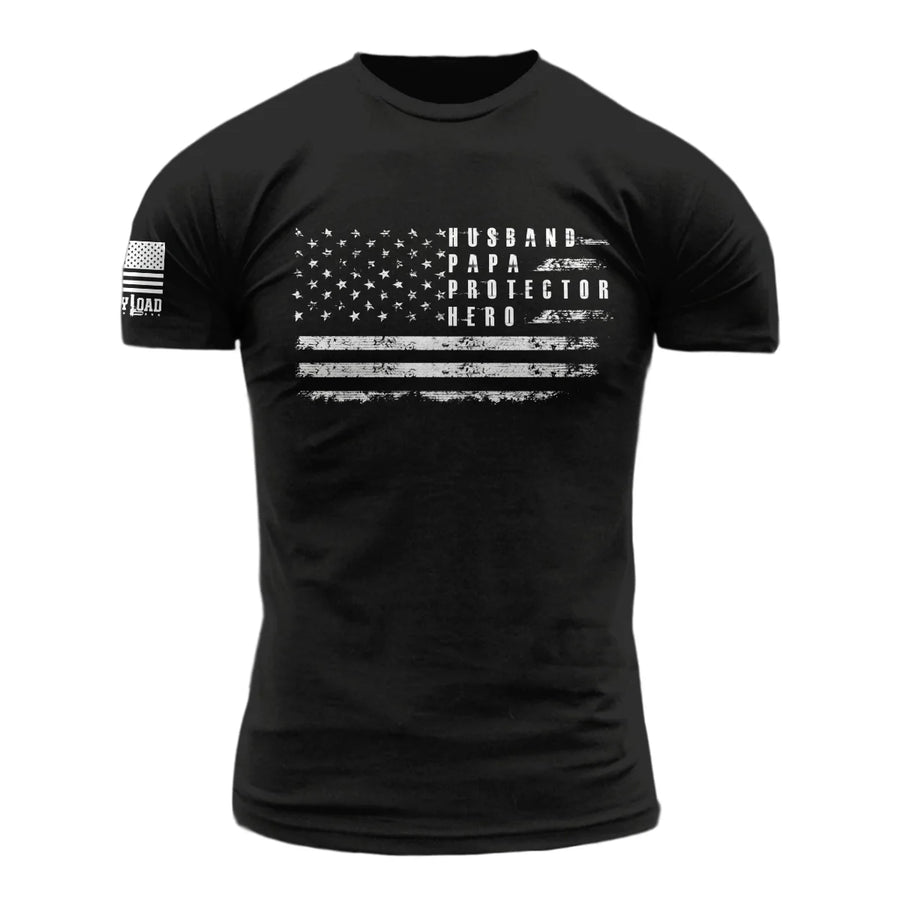 Husband  Daddy(Papa) Protector Hero - T-Shirt