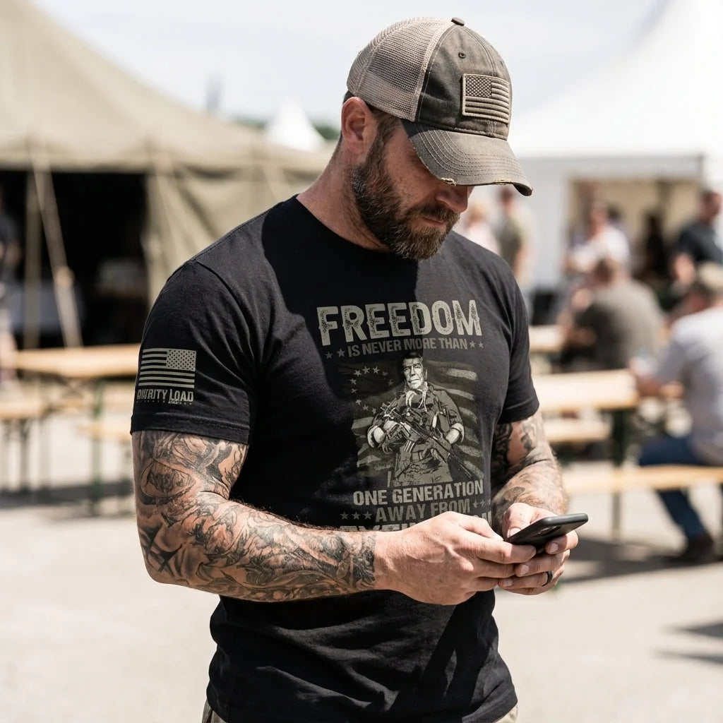 Freedom Is Never More Than One Generation Away From Extinction - T-Shirt