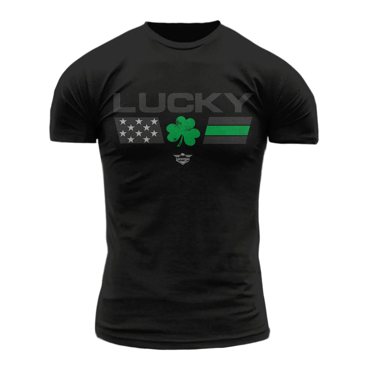 Lucky Green American Flag - T-Shirt