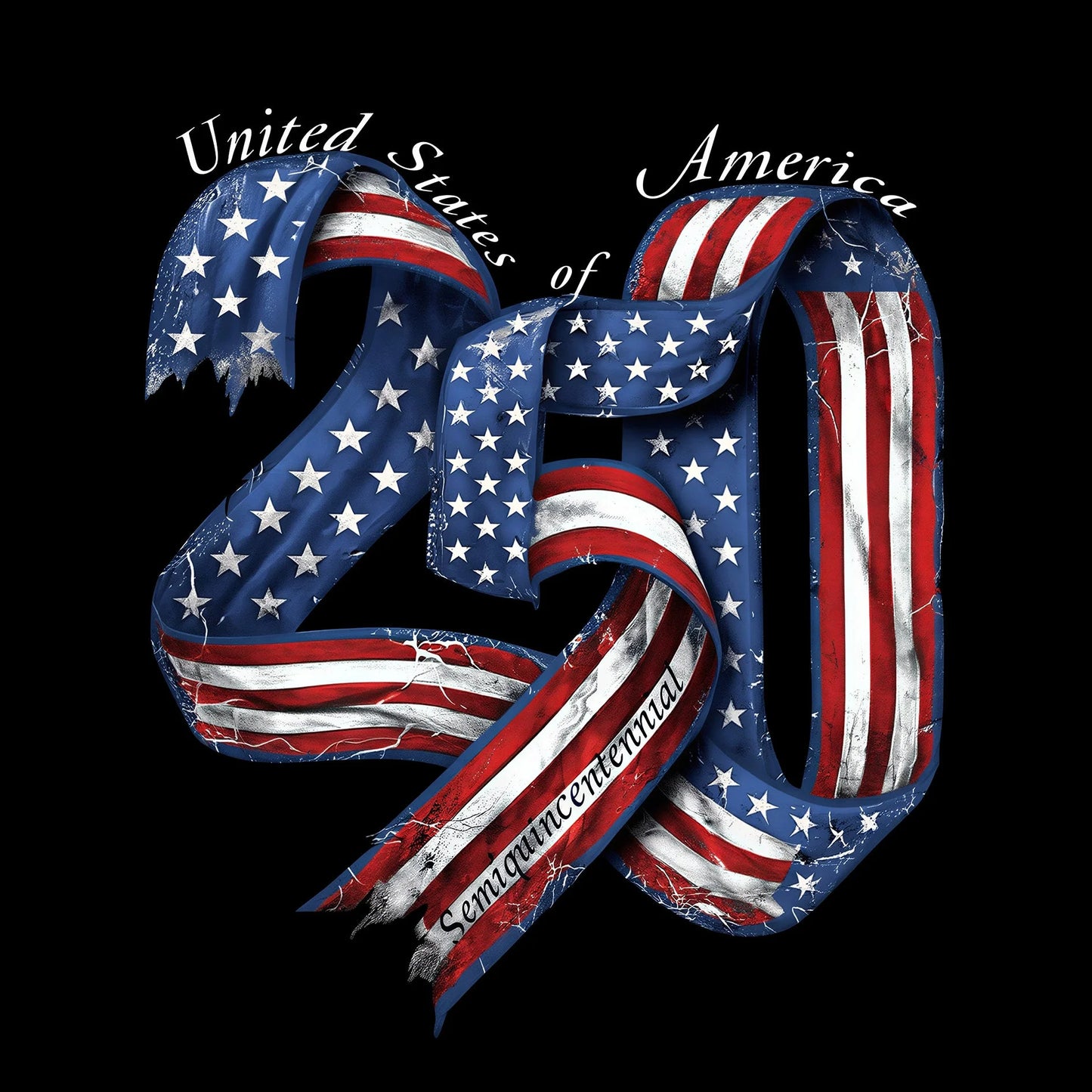 United States Semiquincentennial Ribbon - T-Shirt