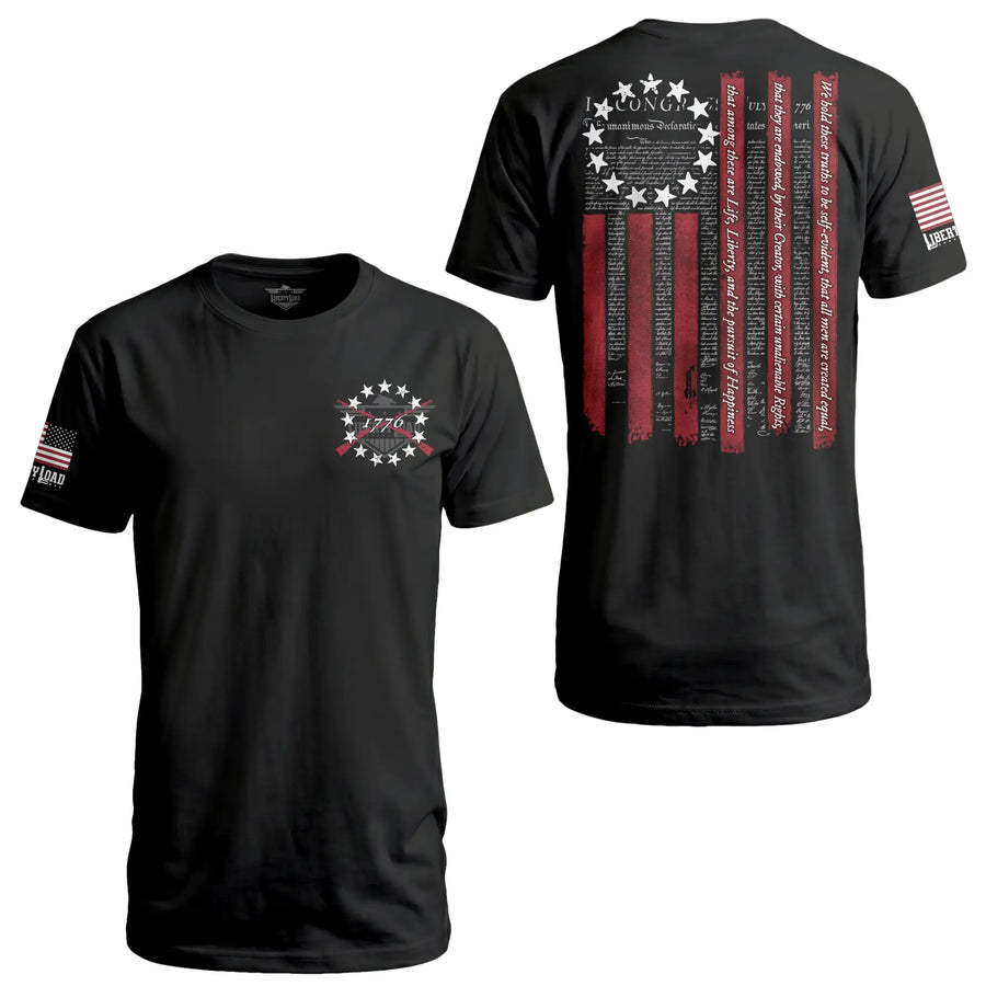 Declaration Flag The Pursuit of Happiness - T-Shirt