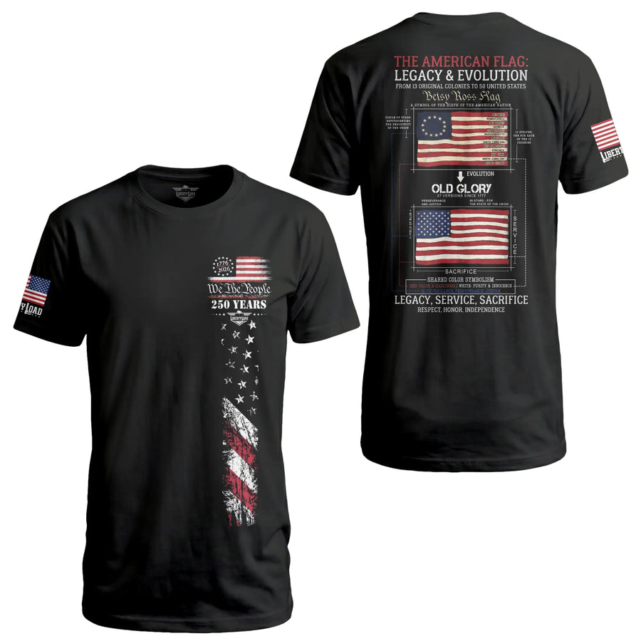 The American Flag: Legacy and Evolution - T-Shirt